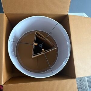 New in box West Elm drum lamp shade